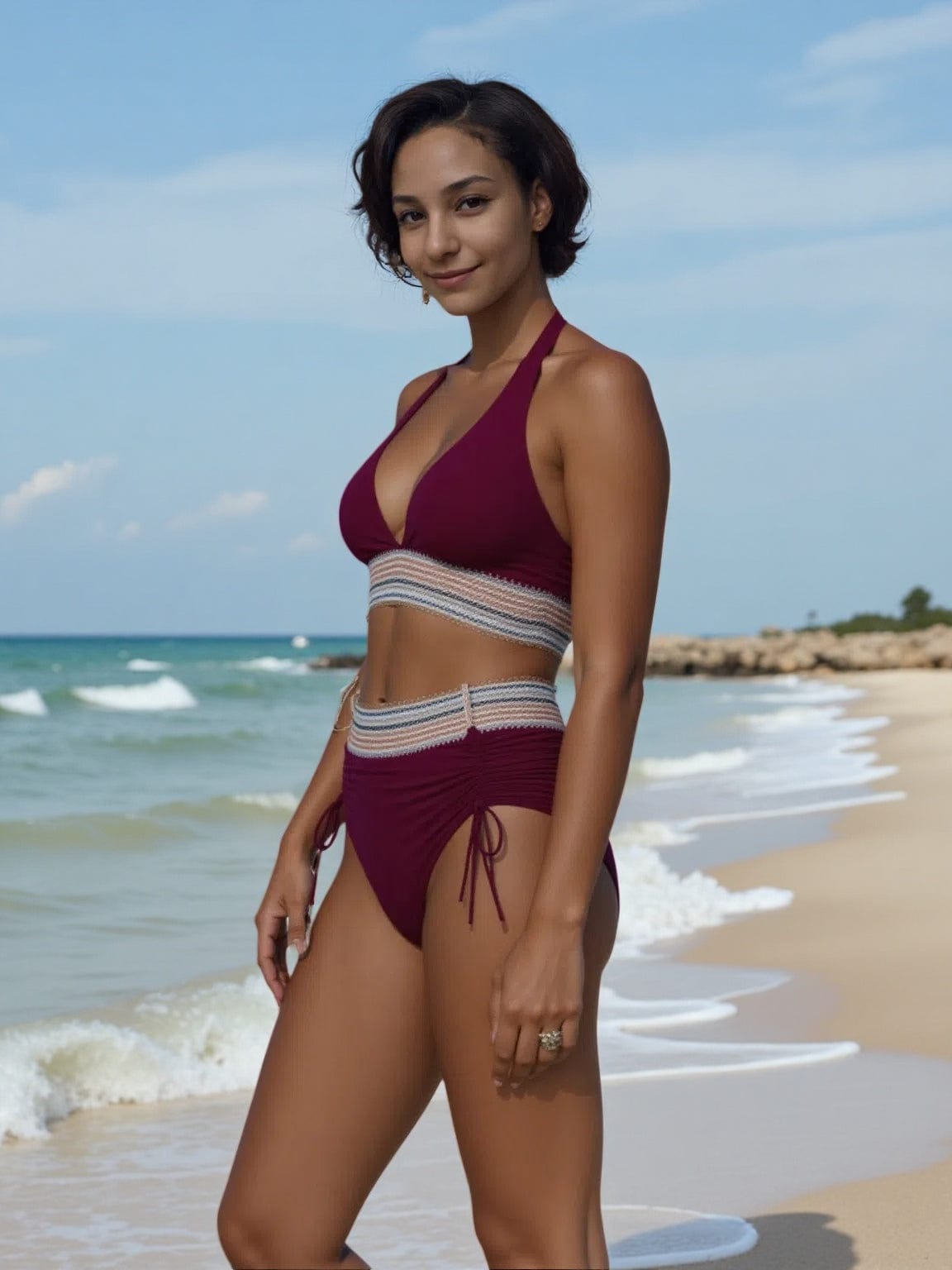 Lenoir™ | Bikini taille haute sculptant et élégant