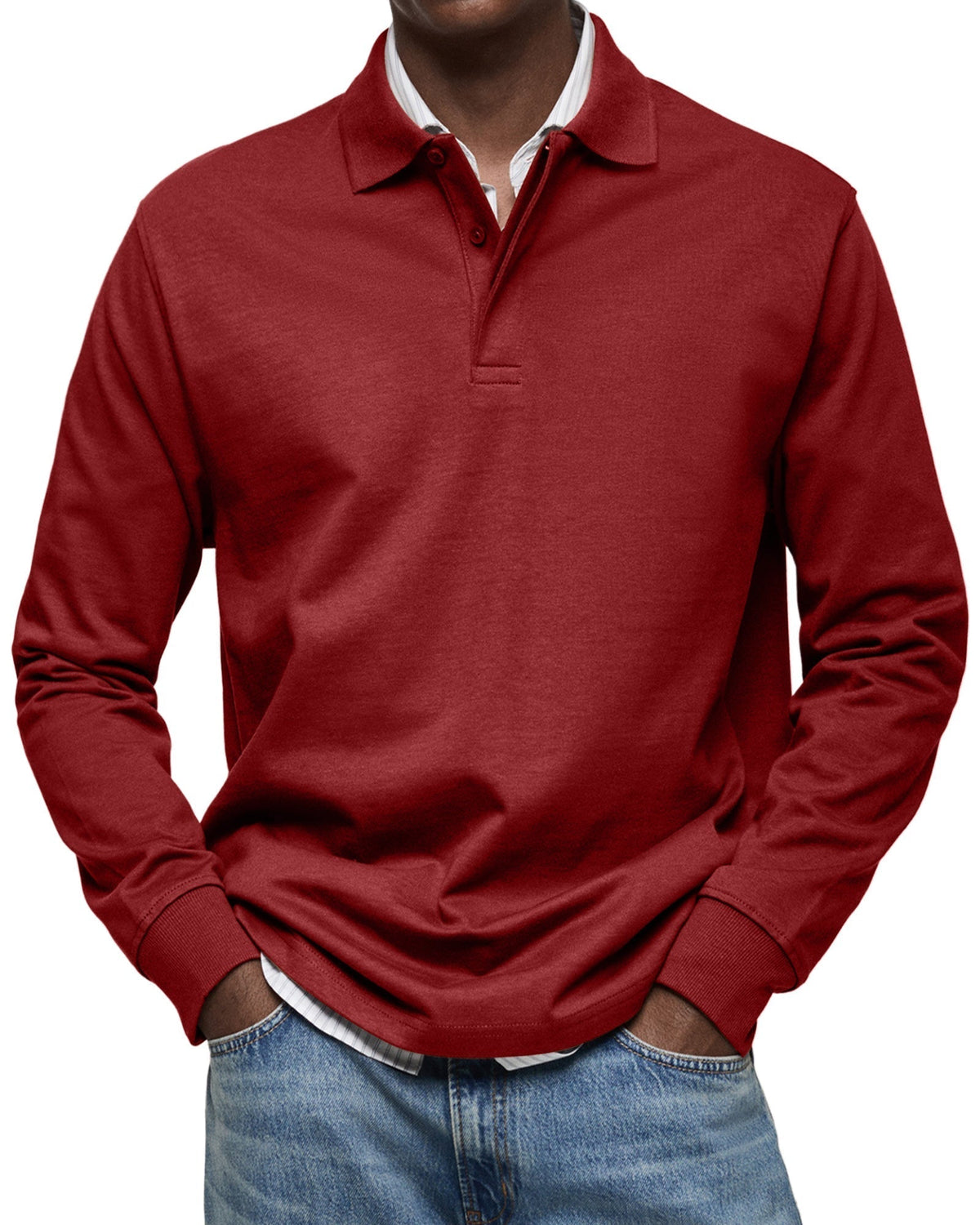 Cazel | Chemise Poloshirt Casual à Manches Longues