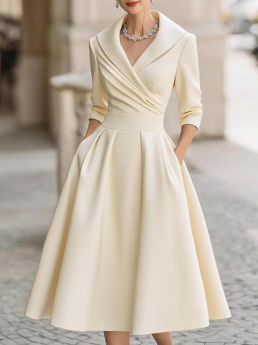 Lenoir™ | Robe midi en satin