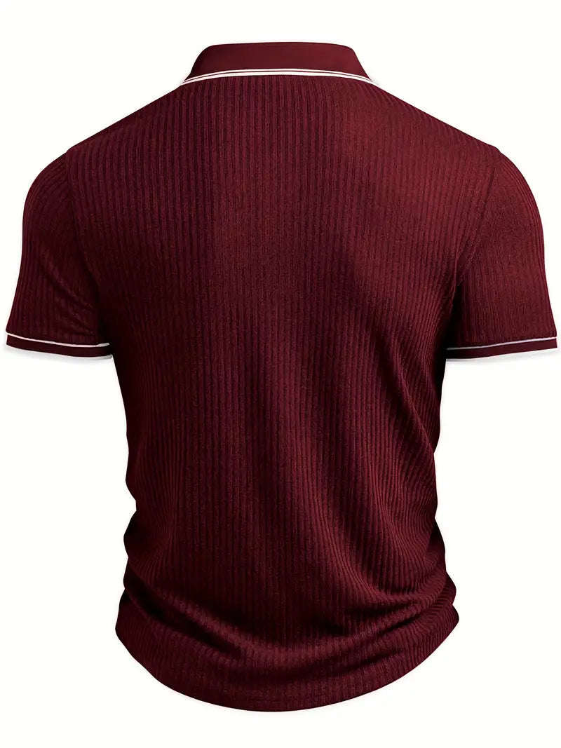 Lenoir™ | Polo texturé sur mesure au flair méditerranéen