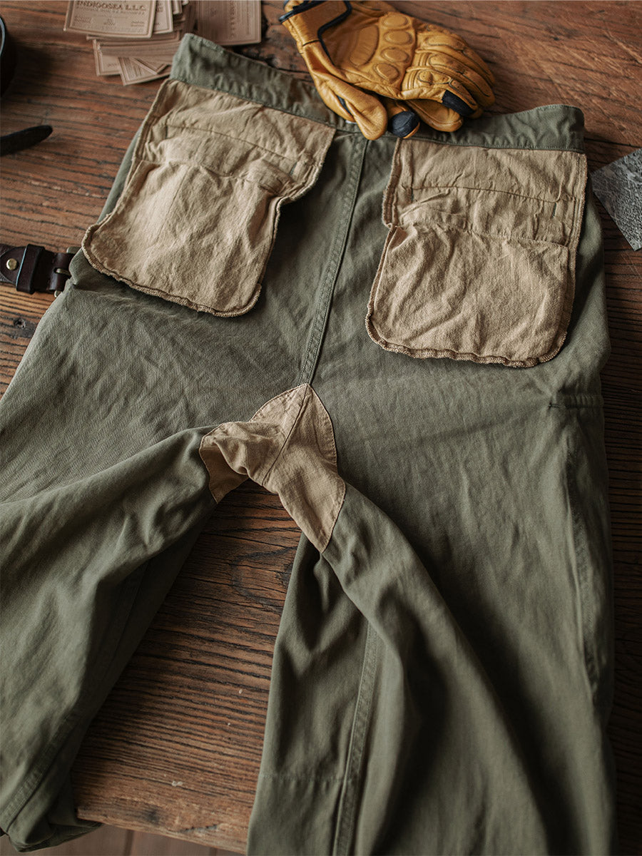 Lenoir™ | Pantalon militaire M-47 en tissu chevron