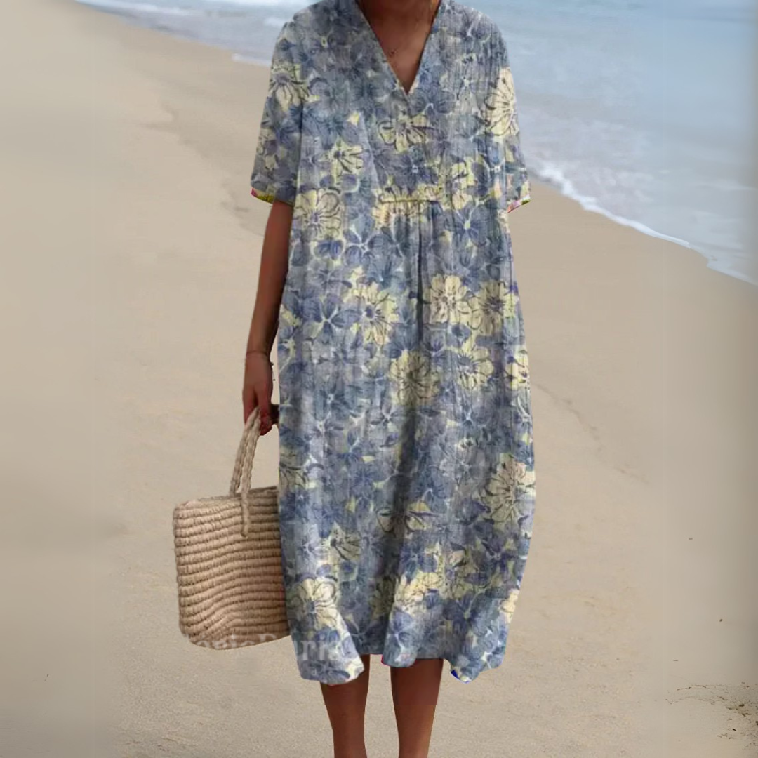 Nicole | Robe d'Été à Fleurs