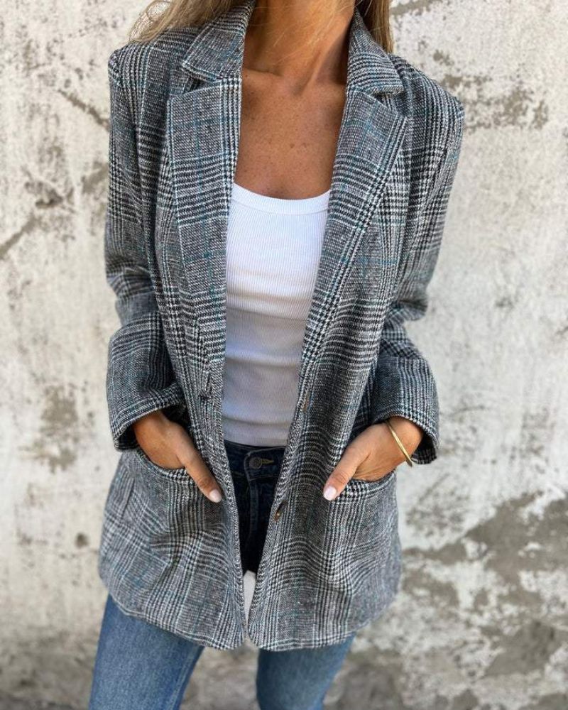 Lenoir - Blazer à carreaux intemporel