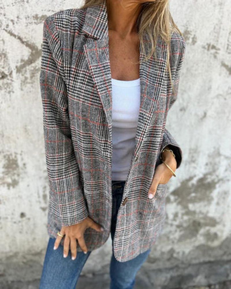 Lenoir - Blazer à carreaux intemporel