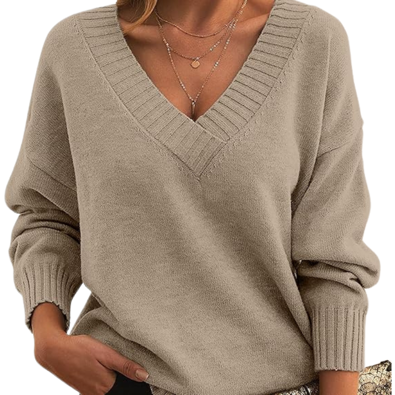 Pull en Cachemire à Col V Chic | Parfait pour un Usage Quotidien