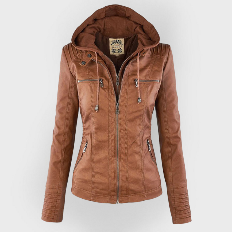 Lenoir™ | Veste moderne à capuche en cuir
