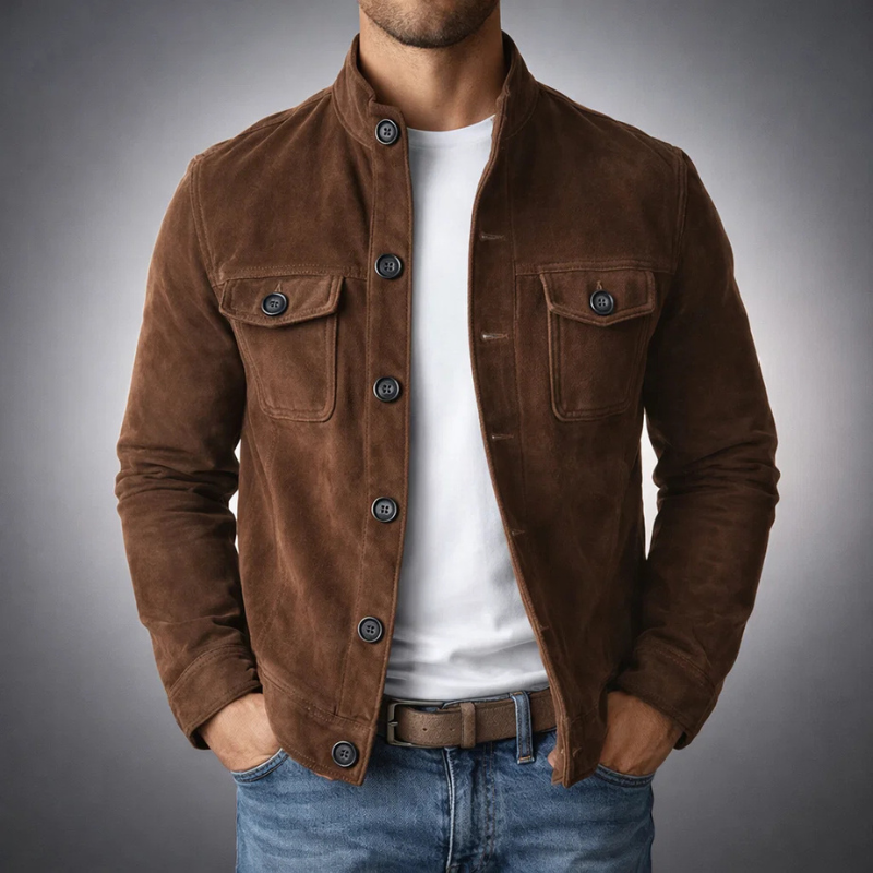 Cazel | Blouson bomber premium en daim