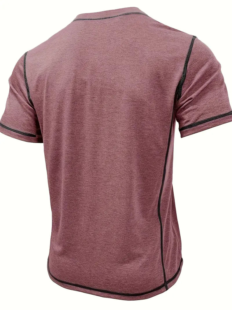 Lenoir™ | T-shirt à manches courtes boutonné