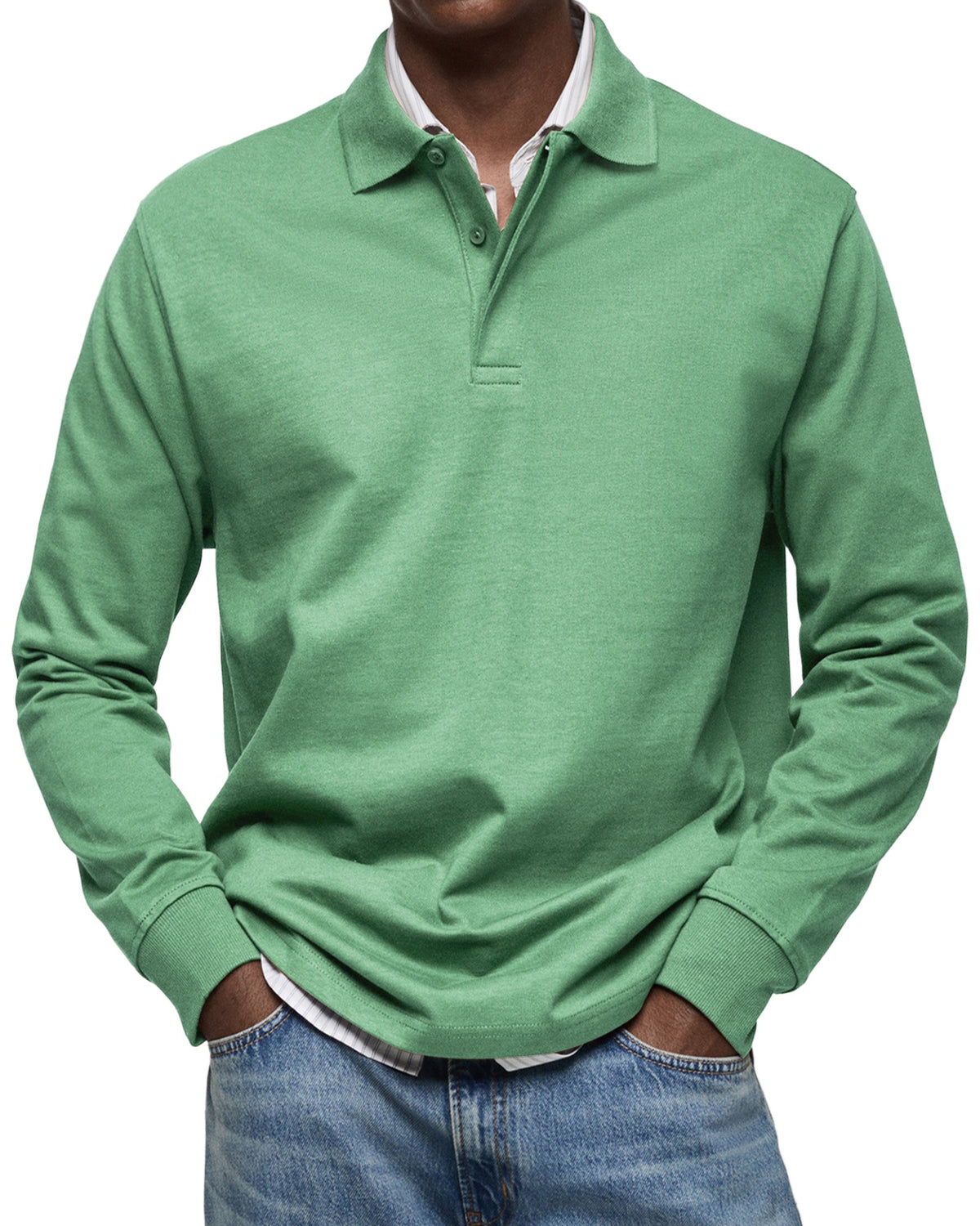 Cazel | Chemise Poloshirt Casual à Manches Longues