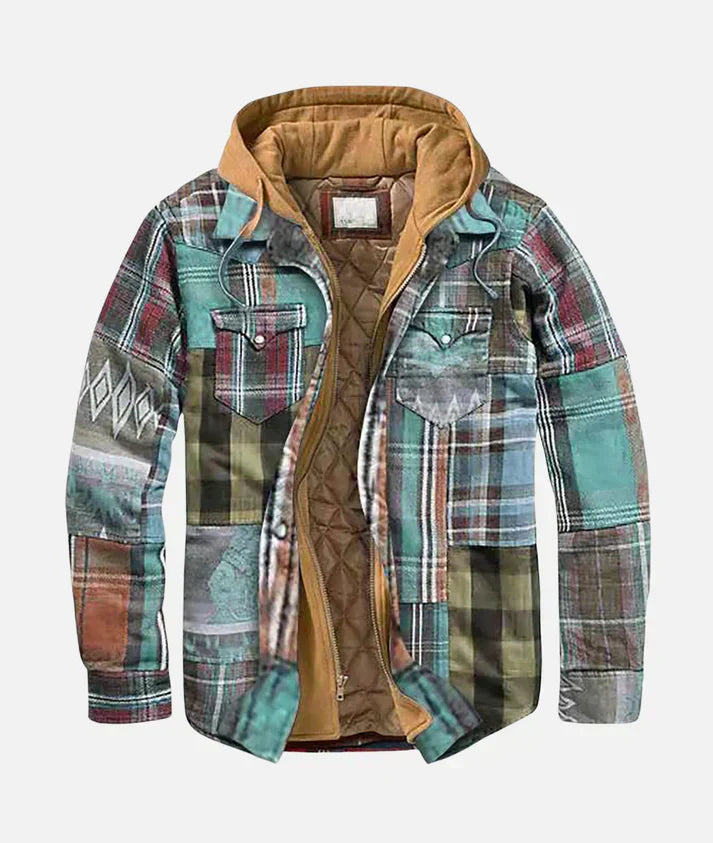 Lenoir™ | Veste à carreaux patchwork
