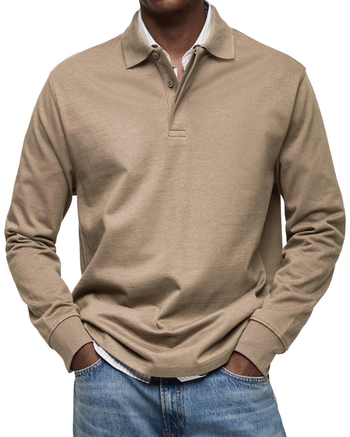 Cazel | Chemise Poloshirt Casual à Manches Longues