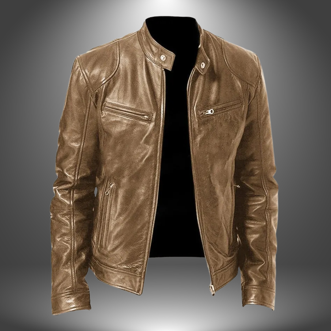 Lenoir™ | Veste en cuir artisanal pour homme