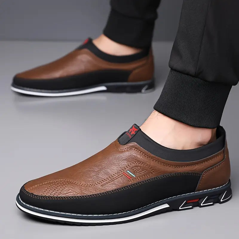 Lenoir™ | Mocassins antidérapants en cuir