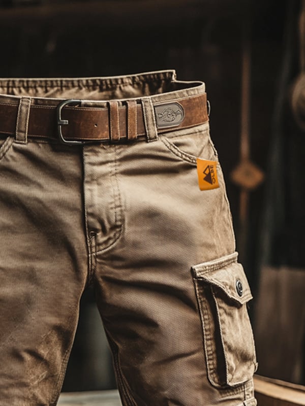 Lenoir™ | Short cargo rétro à multiples poches