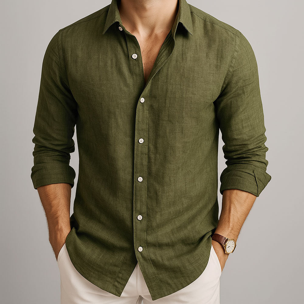 Lenoir™ | Chemise en lin essentielle – Édition spéciale
