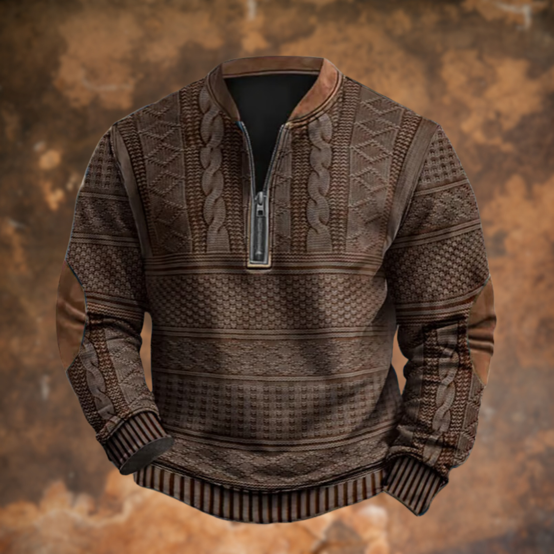 Lenoir™ | Pull élégant à manches longues avec fermeture éclair