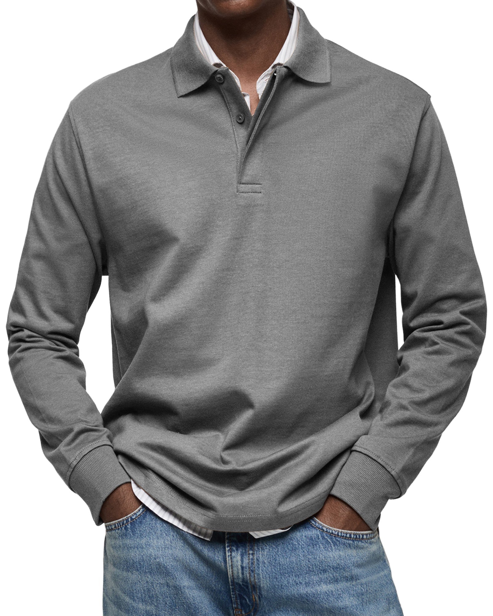 Lenoir™ | Polo de luxe à manches longues