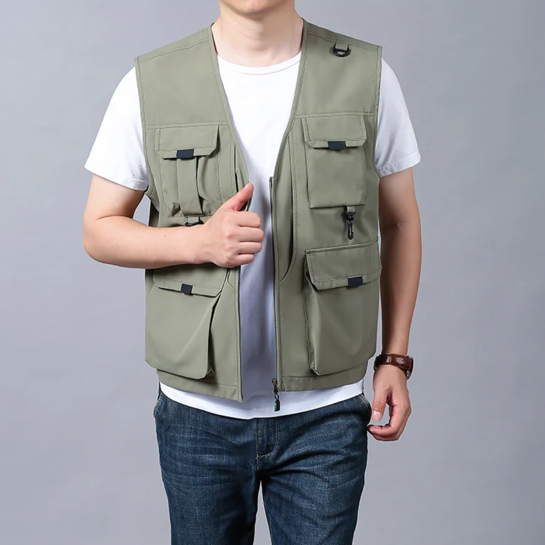 Cazel | Gilet cargo élégant et décontracté