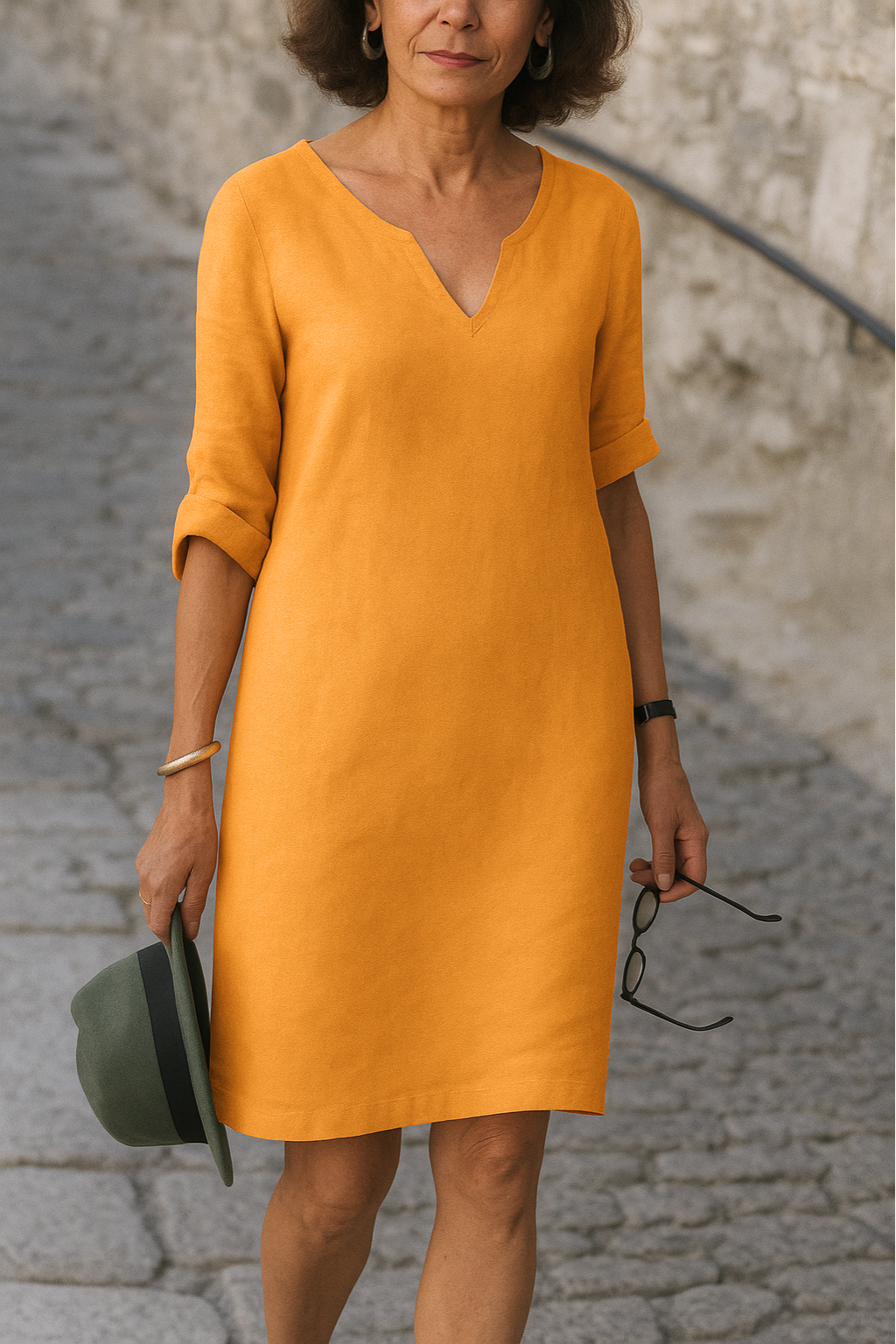Lenoir™ | Robe élégante à col en V