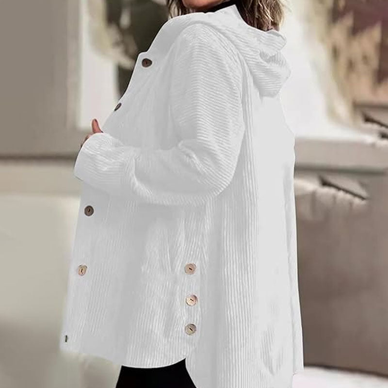 Lenoir™ | Veste à capuche décontractée en velours pour l’automne