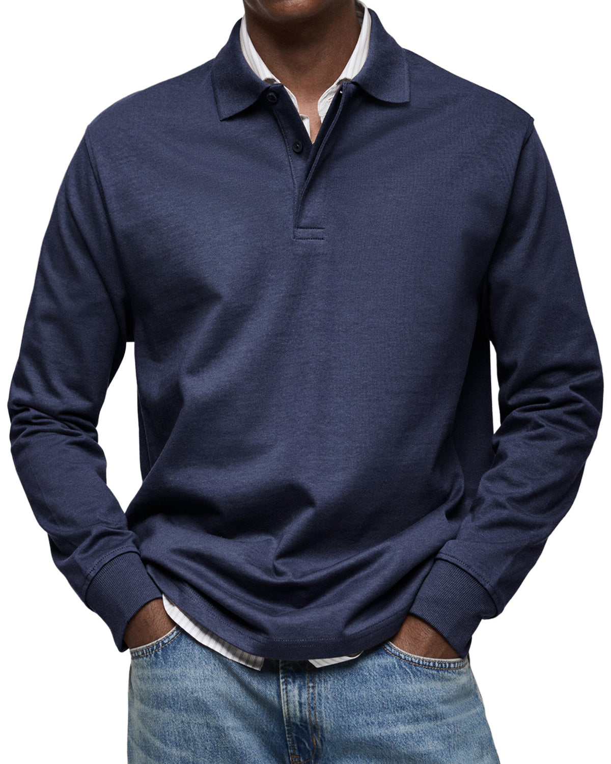 Cazel | Chemise Poloshirt Casual à Manches Longues
