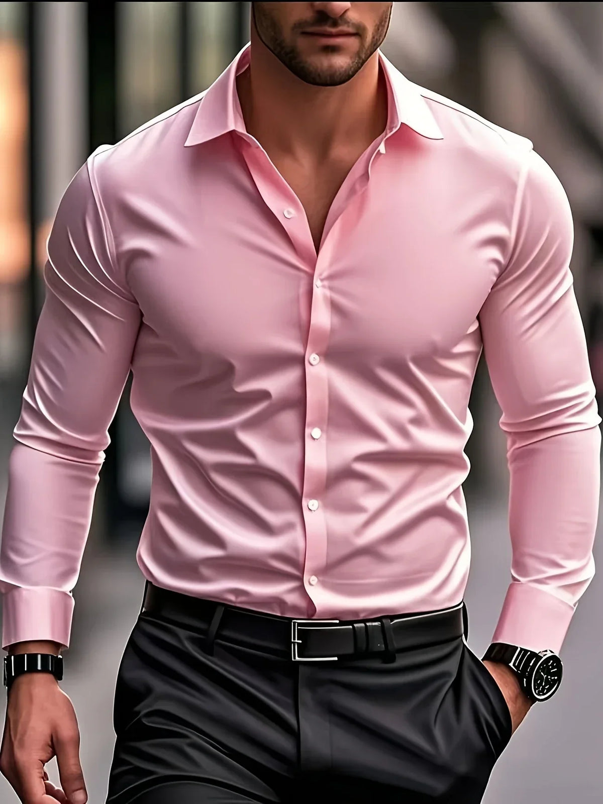 Cazel | Chemise élégante à manches longues avec boutons