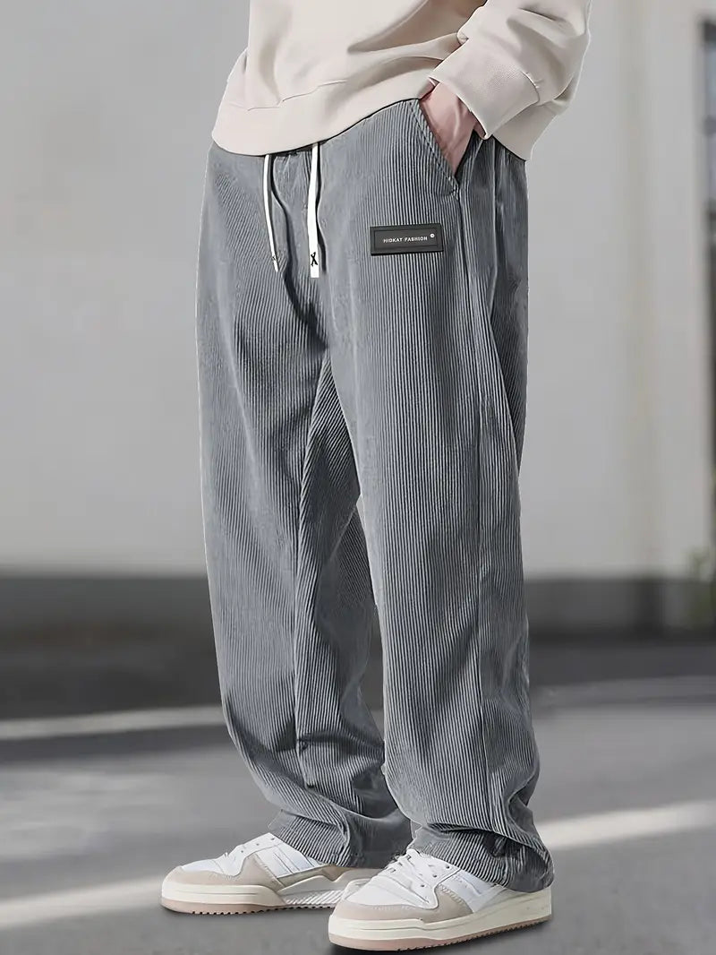 Lenoir™ | Pantalon droit à taille coulissée avec cordon de serrage