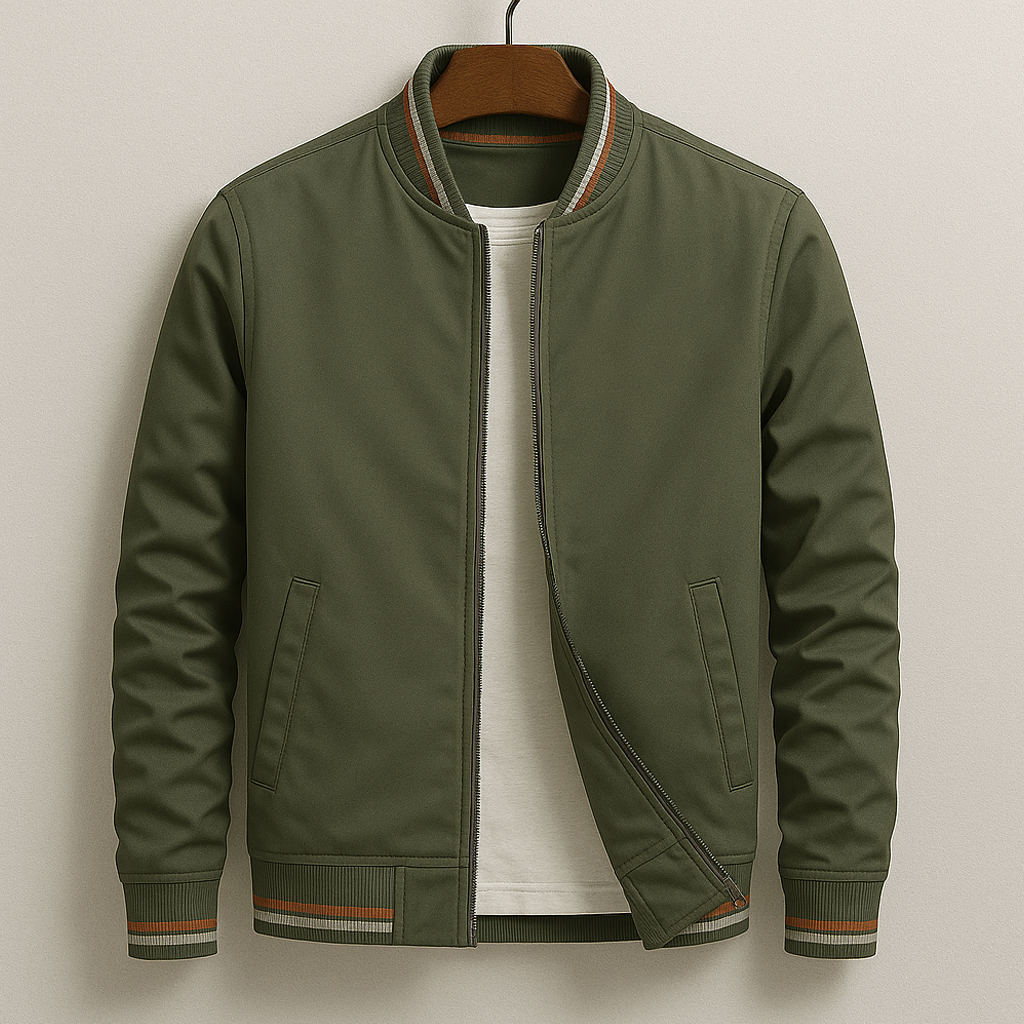Lenoir™ | Veste bomber élégante à rayures