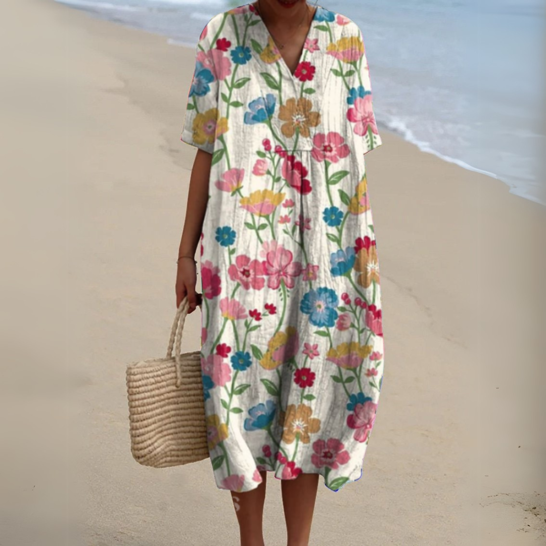 Nicole | Robe d'Été à Fleurs