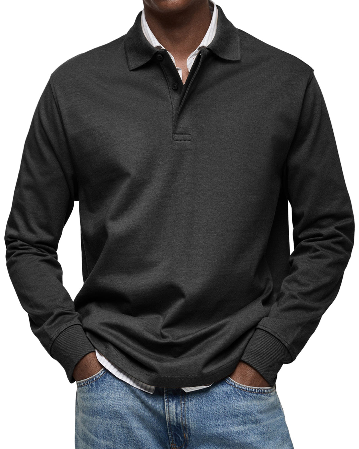 Cazel | Chemise Poloshirt Casual à Manches Longues