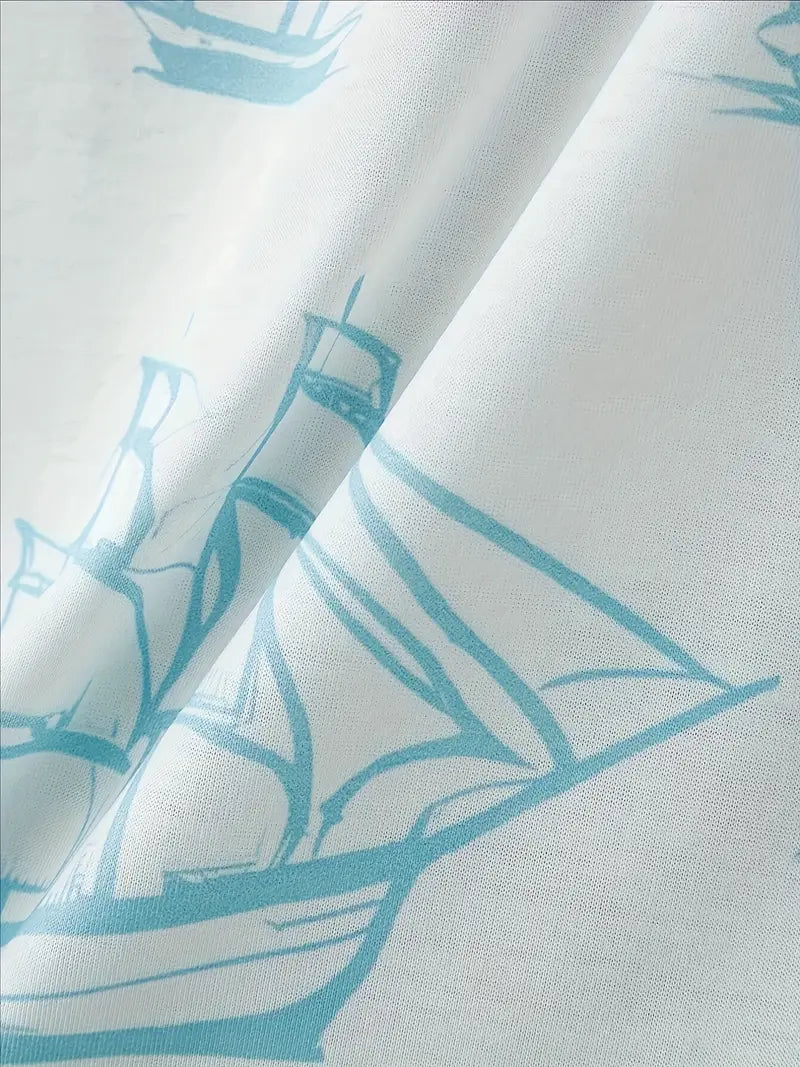 Lenoir™ | Ensemble d'été élégant imprimé deux pièces