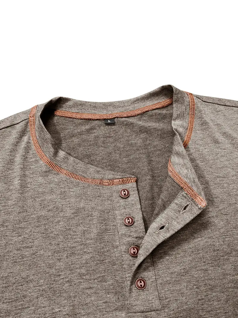 Lenoir™ | T-shirt à manches courtes boutonné