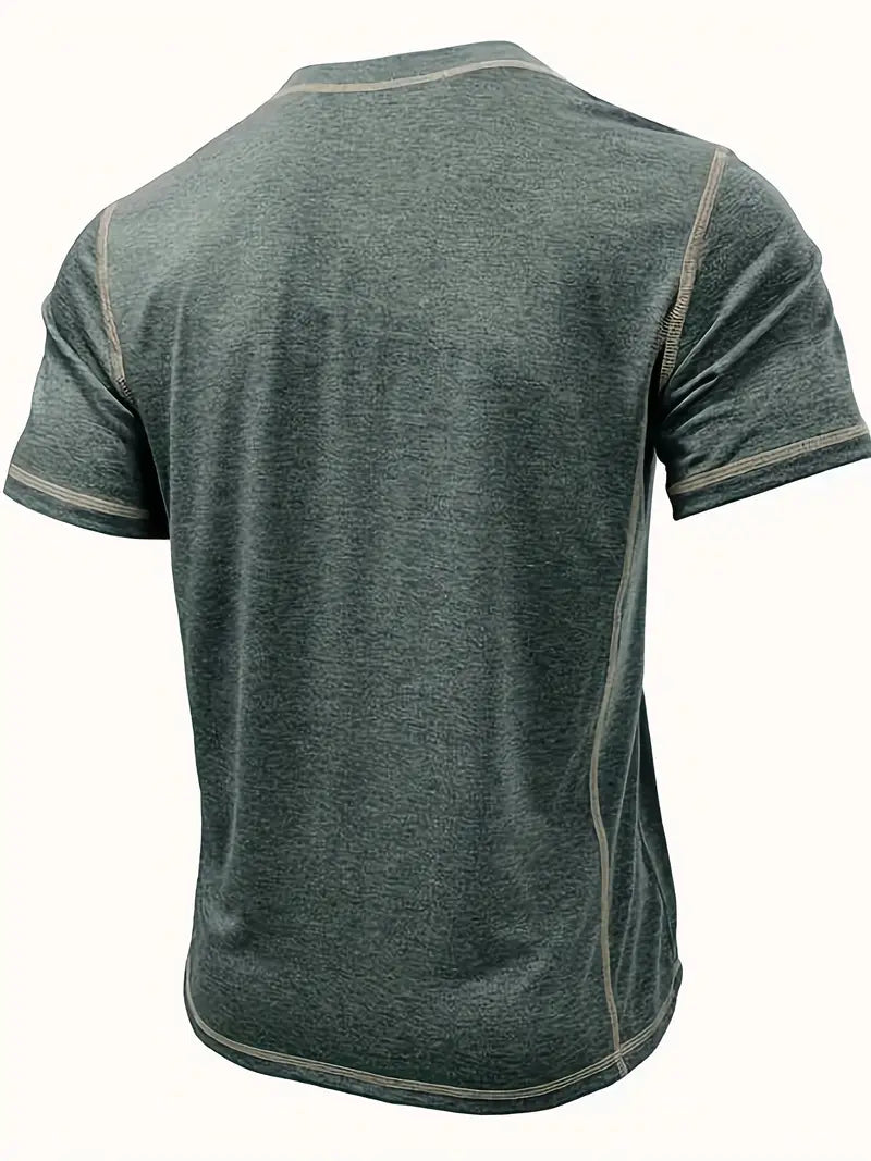 Lenoir™ | T-shirt à manches courtes boutonné