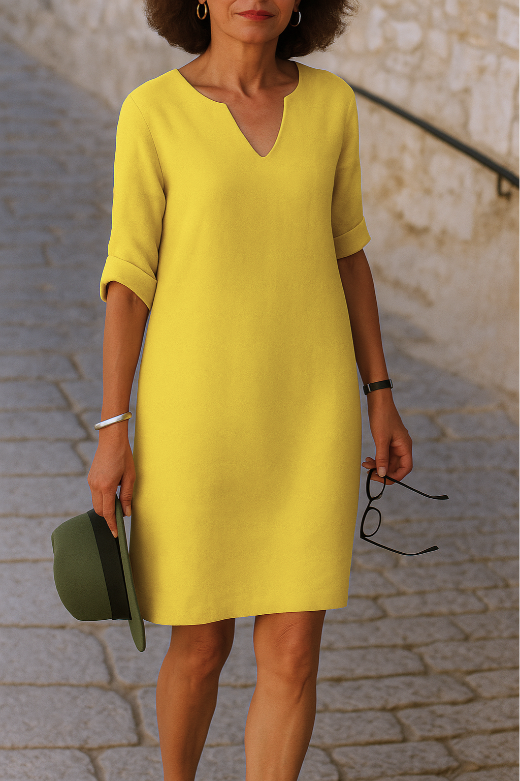 Lenoir™ | Robe élégante à col en V
