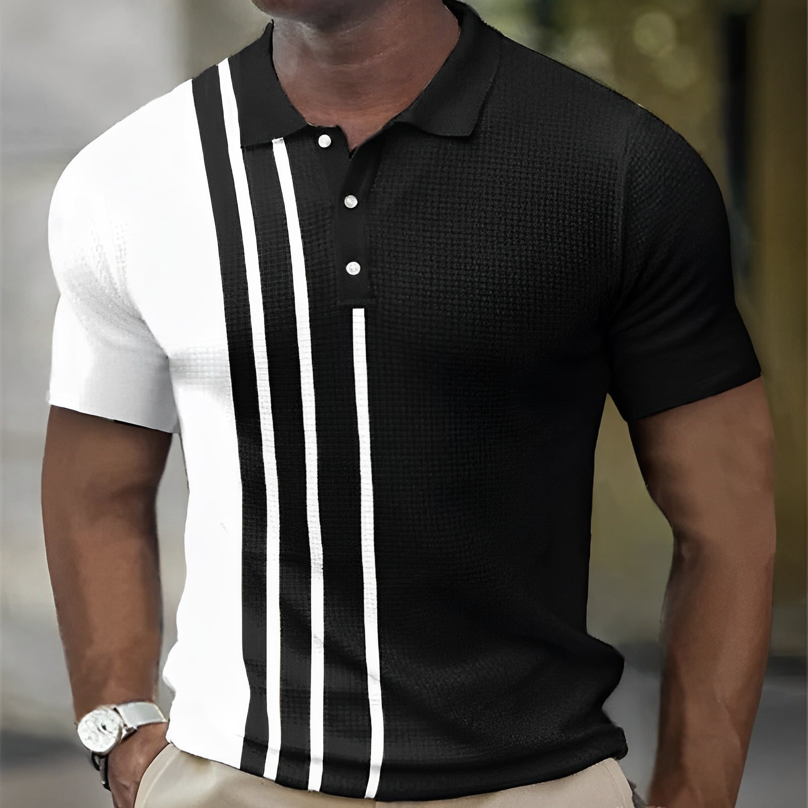 Lenoir™ | Polo à rayures élégantes