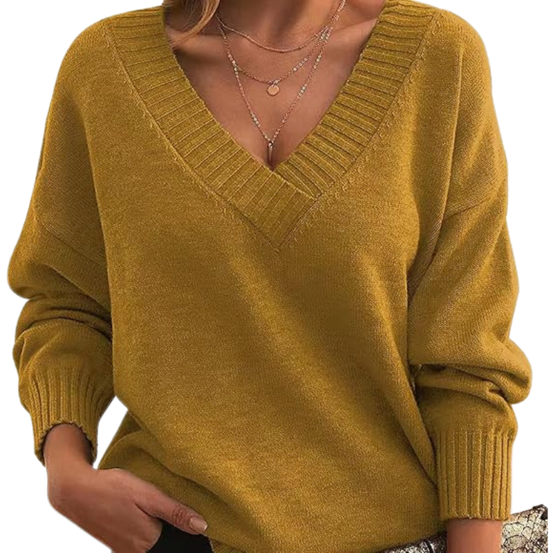 Pull en Cachemire à Col V Chic | Parfait pour un Usage Quotidien
