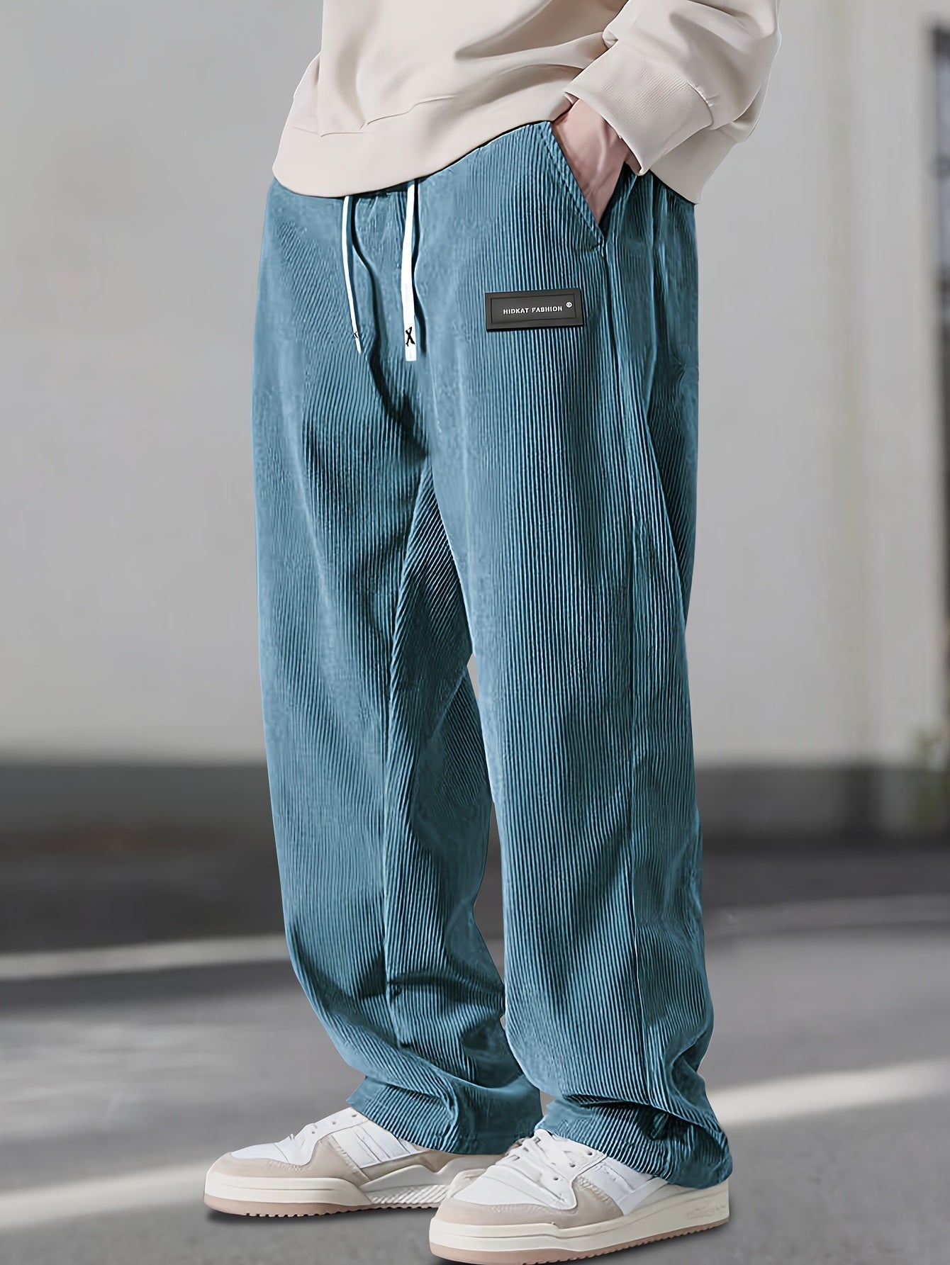 Lenoir™ | Pantalon droit à taille coulissée avec cordon de serrage