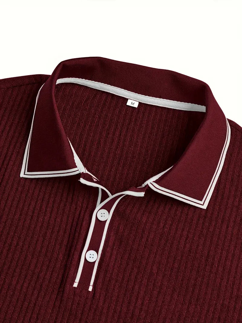 Lenoir™ | Polo texturé sur mesure au flair méditerranéen