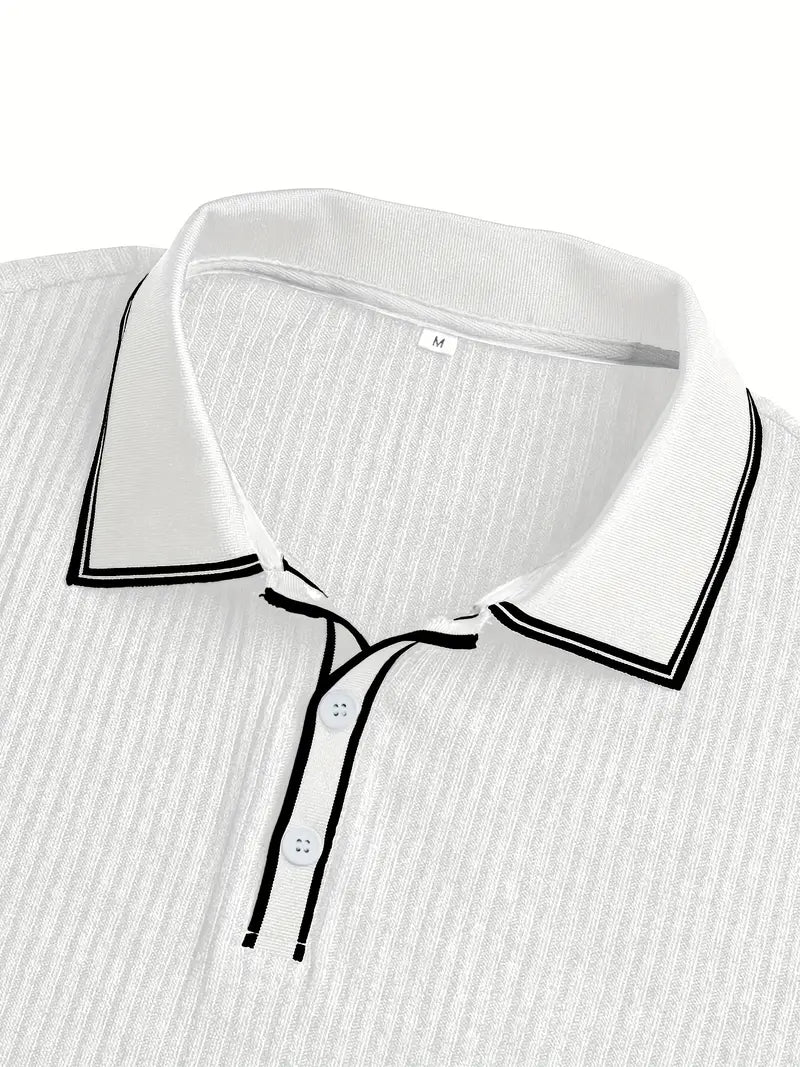 Lenoir™ | Polo texturé sur mesure au flair méditerranéen