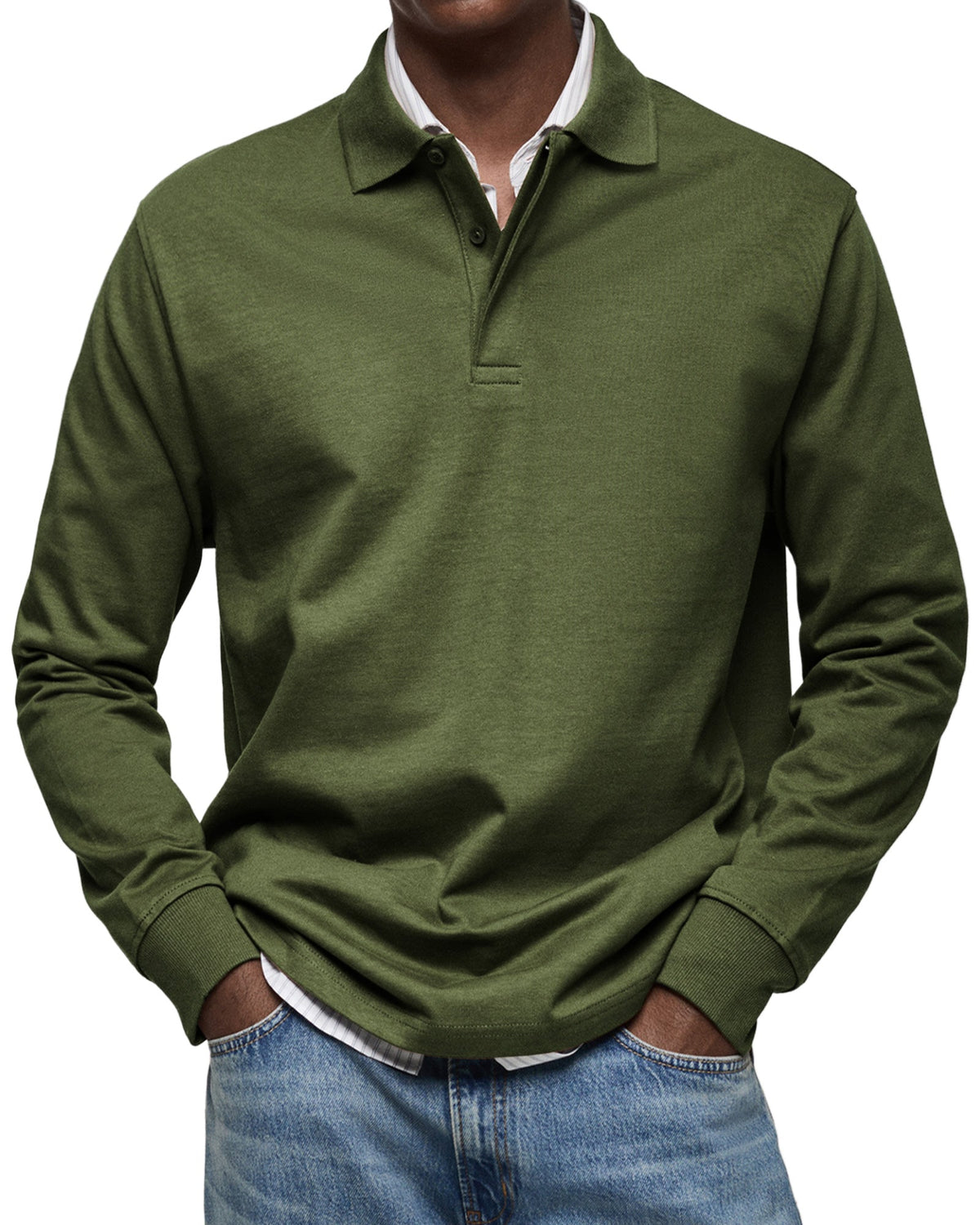 Cazel | Chemise Poloshirt Casual à Manches Longues