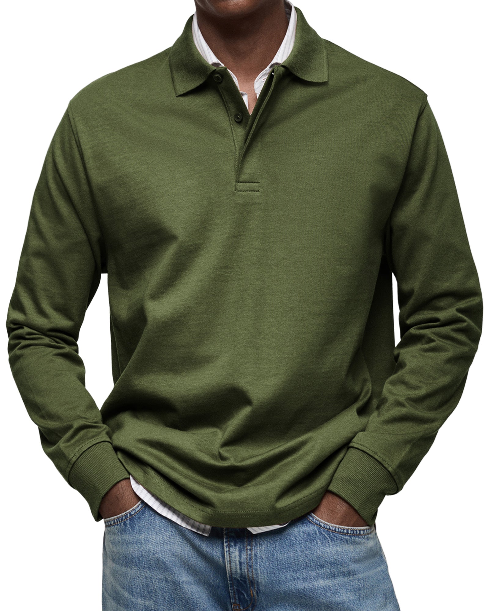 Lenoir™ | Polo de luxe à manches longues