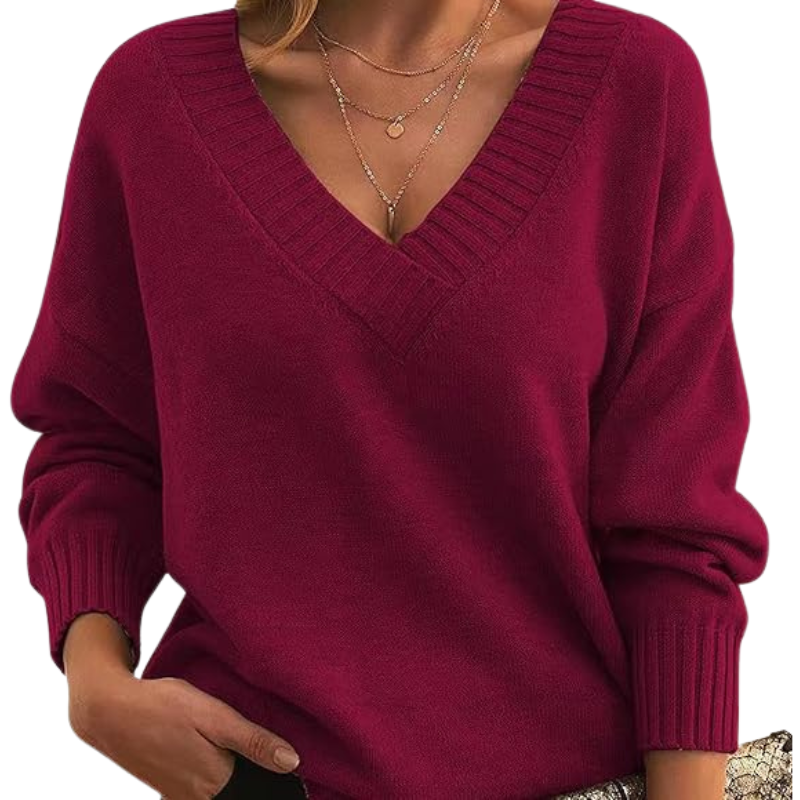Pull en Cachemire à Col V Chic | Parfait pour un Usage Quotidien