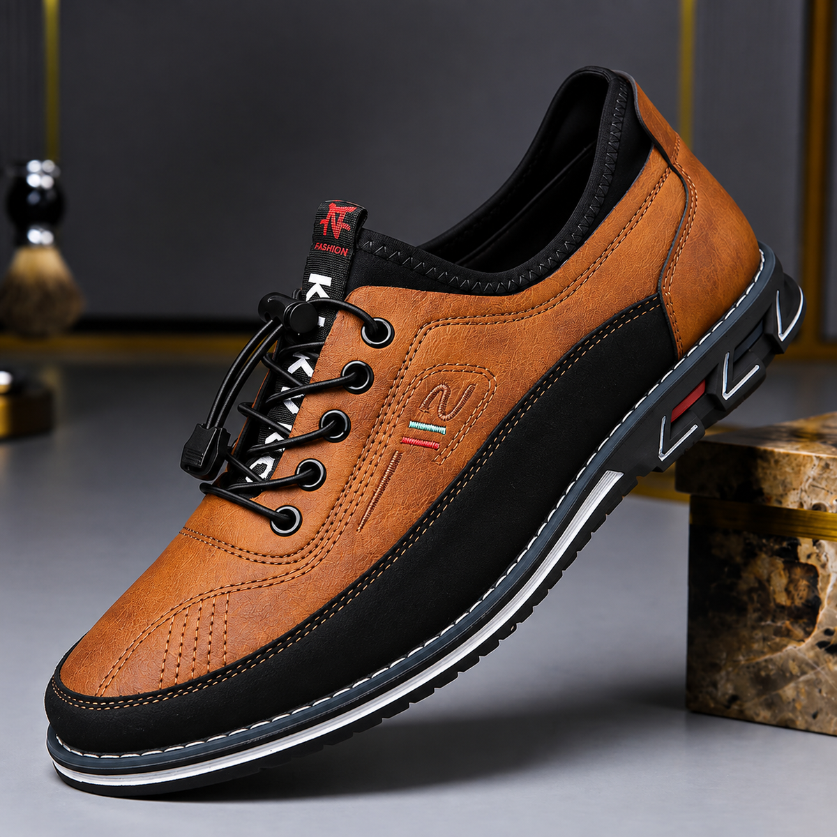 Cazel | Chaussures confortables en cuir Ă enfiler
