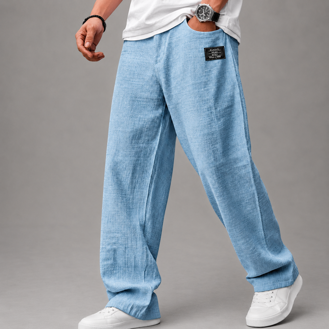 Cazel | Pantalon décontracté premium en lin pour homme
