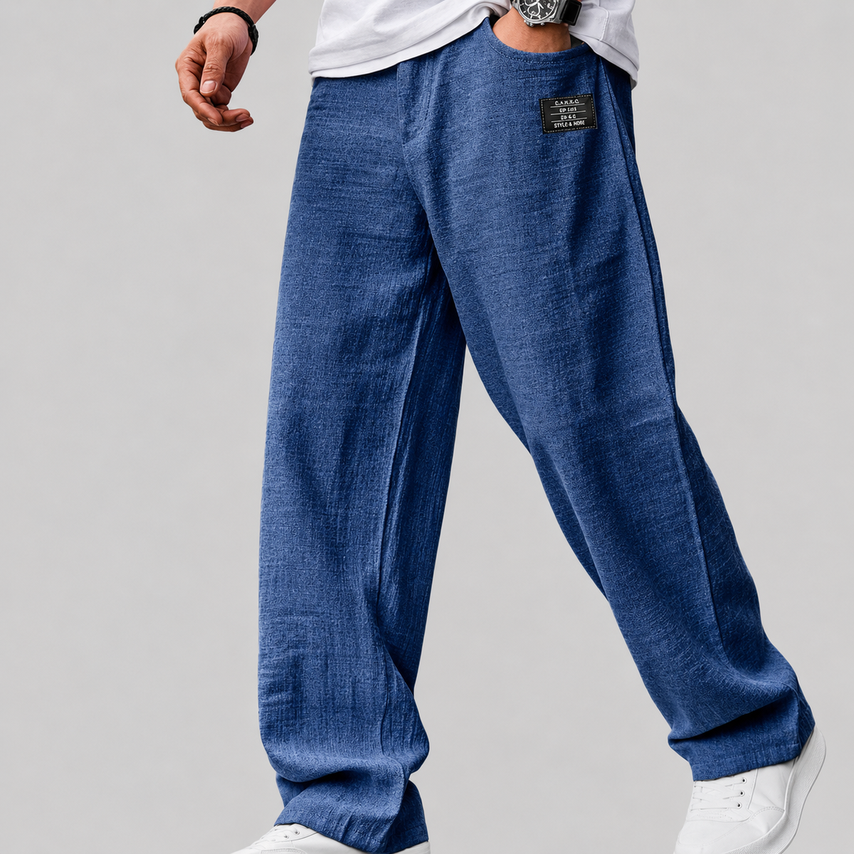 Cazel | Pantalon décontracté premium en lin pour homme