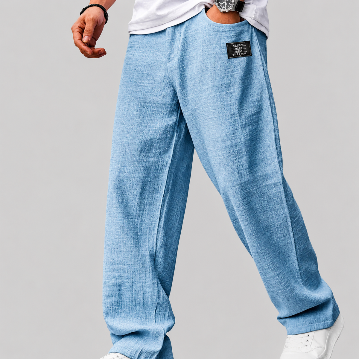 Cazel | Pantalon décontracté premium en lin pour homme