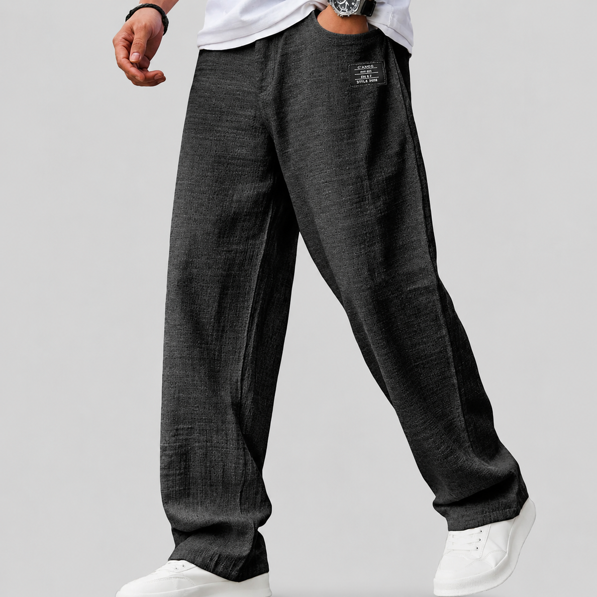 Cazel | Pantalon décontracté premium en lin pour homme