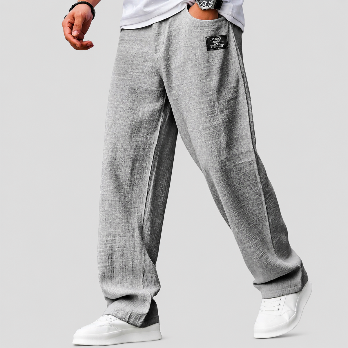 Cazel | Pantalon décontracté premium en lin pour homme