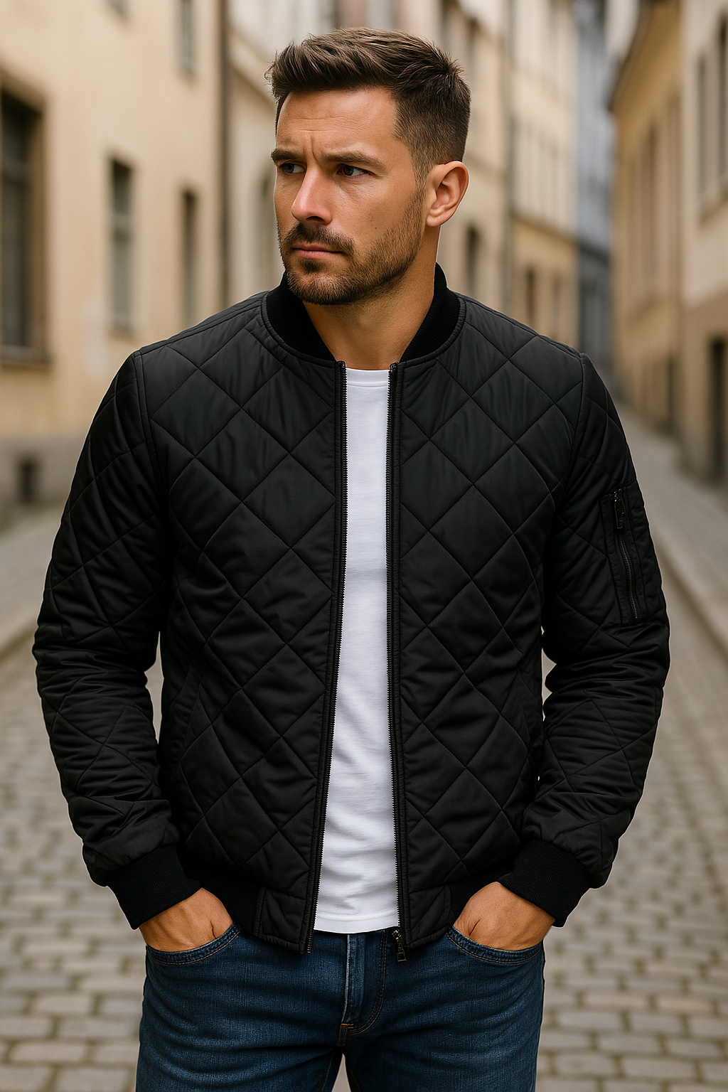 Cazel | Veste en coton à motif losange
