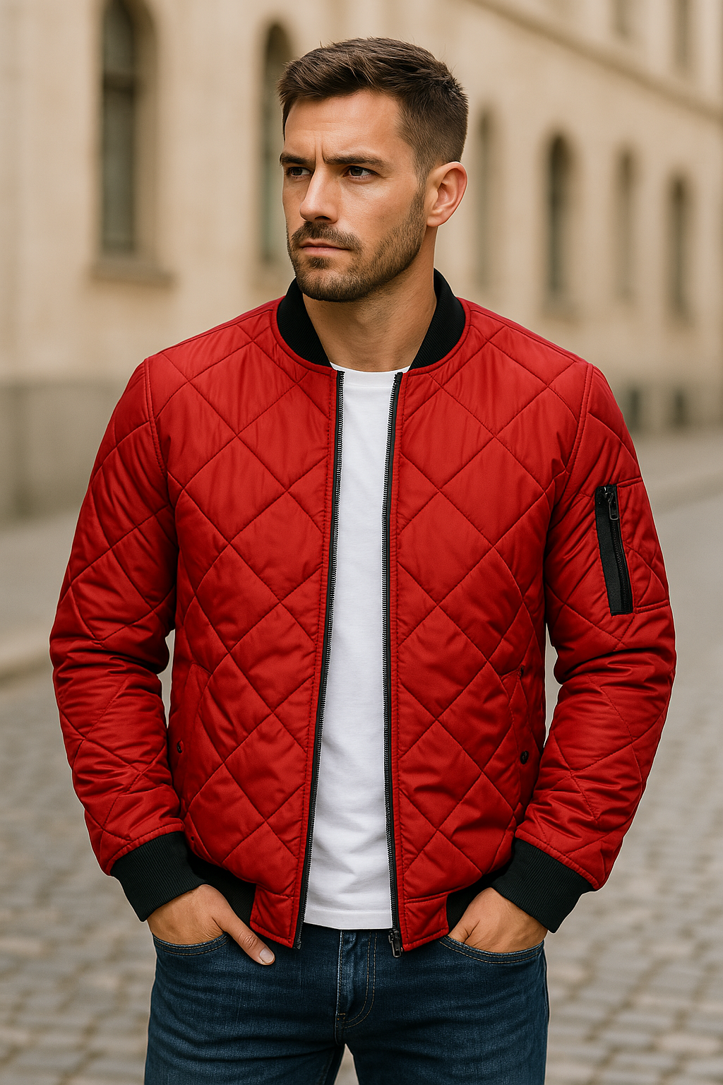 Cazel | Veste en coton à motif losange